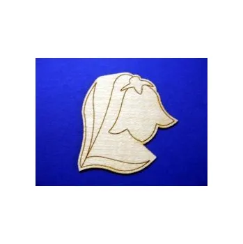 Dřevěná hračka Dřevěné dekorace 100ks -vzor zvonek č.152 88975