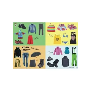 Výuková hračka OBLEČENÍ roční období - Výukové tablo 98965O