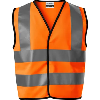 Dívčí vesta Rimeck Hv Bright Bezpečnostní vesta dětská 9V4 reflexní oranžová 32
