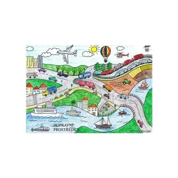 Výuková hračka DOPRAVNÍ PROSTŘEDKY - Výukové tablo 98537DP