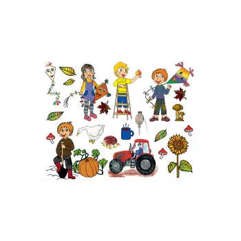 Výuková hračka Didaktická dokládačka PODZIM 174-05