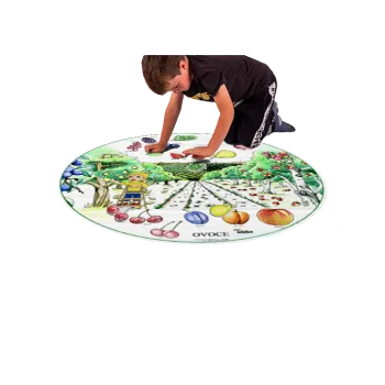 Výuková hračka Tematický kruh 1,3 m OVOCE 169-12s