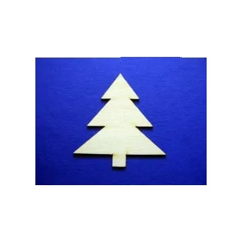 Dřevěná hračka Dřevěné dekorace 100ks -vzor strom č.129 88959