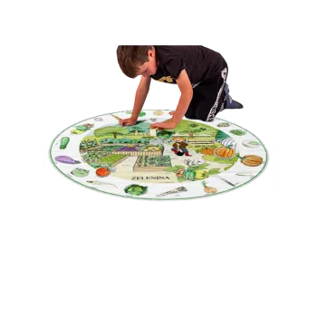 Výuková hračka Tematický kruh 1,3 m ZELENINA 169-13s
