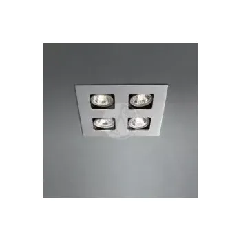 Bodové svítidlo PHILIPS MASSIVE 59504/48/10 APOLLO - Zápustné hliníkové svítidlo do sádrokartonu, 4 x GU10 (Zápustné svítidlo v broušeném hliníku)