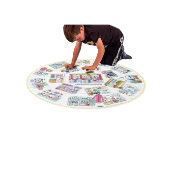 Výuková hračka Tematický kruh 1,3 m OBCHODNÍ CENTRUM 169-52s