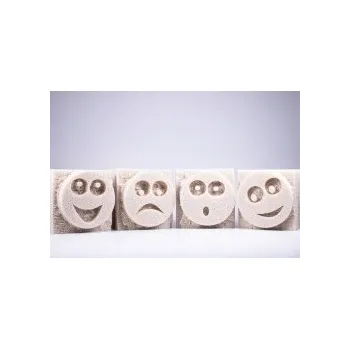 Dětské razítko Molitanové tiskátka - SMAJLÍCI (4ks) 23080