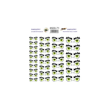 samolepka Samolepky PVC - očka vzor č.71 - 1karta 18x18cm 8500-71