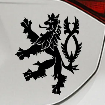 Samolepicí dekorace na vozidlo Český lev – státní / národní – samolepka z fólie