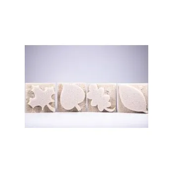 Dětské razítko Molitanové tiskátka - LISTY (4ks) 23079