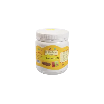 Speciální výtvarná barva HOBBY barva 350g neon žlutá č.03 60903