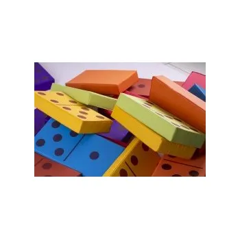 Výuková hračka Molitanové DOMINO sada 21 ks 974-45