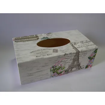 Krabice na papírové kapesníky - Paris patina