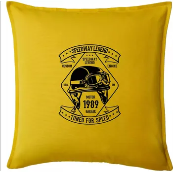 Polštář Speedway Legend Helmet - Polštář 50x50 - 50x50 - Pouze potah ( Žlutá )
