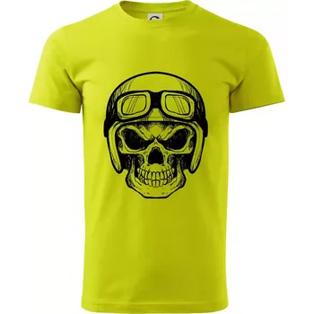 Nasranej motorkář - Klasické pánské triko vyšší gramáže - 4XL ( Limetková )