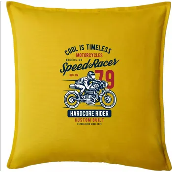 Polštář Speed Racer Motorcycles - Polštář 50x50 - 50x50 - Pouze potah ( Žlutá )