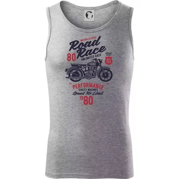 Road Race Motorcycle - Tílko pánské Core - S ( Tmavě šedý melír )