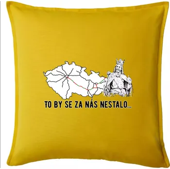 Polštář D1 - to by se za nás nestalo - Polštář 50x50 - 50x50 - Pouze potah ( Žlutá )