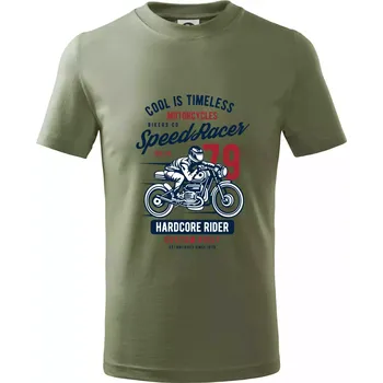 Speed Racer Motorcycles - Tričko dětské bavlněné - 134 cm/8 let ( Khaki )