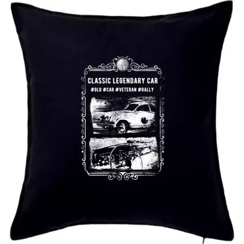 Polštář Classic Car Show - Polštář 50x50 - 50x50 - Pouze potah ( Černá )