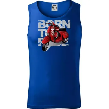 Scooter born to ride red - Tílko pánské Core - L ( Královská modrá )