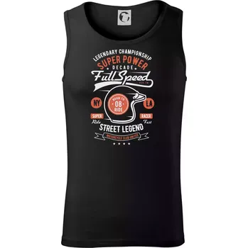 Full Speed Super Power - Tílko pánské Core - L ( Černá )