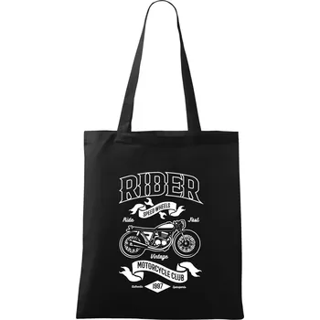 Nákupní taška Rider speed wheels - Taška bavlněná - 42 x 38 cm ( Černá )