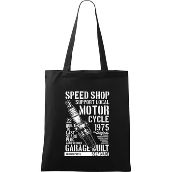 Spark Plug - Taška bavlněná - 42 x 38 cm ( Černá )