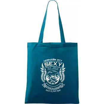 Nesnáším být sexy - motocrossař - Taška bavlněná - 42 x 38 cm ( Petrolejová )