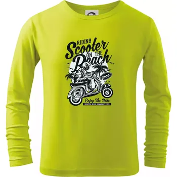Dětská móda Scooter Beach - Triko dětské Long Sleeve - 122 cm/6 let ( Limetková )