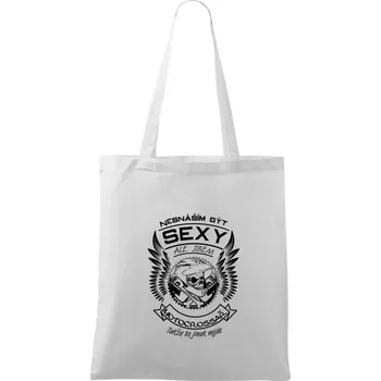 Nesnáším být sexy - motocrossař - Taška bavlněná - 42 x 38 cm ( Bílá )