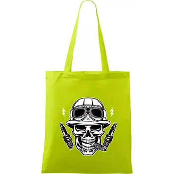 Lebka zapalovací svíčky - Taška bavlněná - 42 x 38 cm ( Limetková )