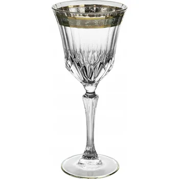 Sklenice Skleničky na bílé víno, skleničky na červené víno Combi Royal Gold bezbarvé, zlaté 220ml 6 ks