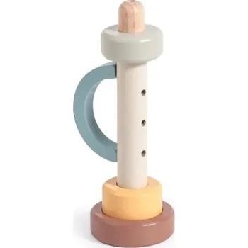 Klasická kytara Dřevěná trumpetka Montessori hudební nástroj pro miminka 0–12 měsíců Vzdělávací hračka pro děti Podpora sluchu a motoriky