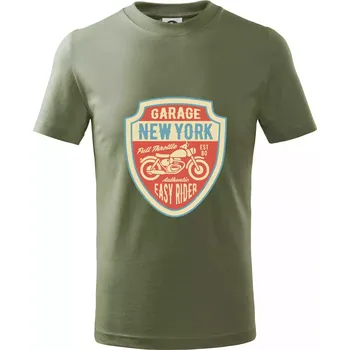 Chlapecké oblečení Garage New York - Tričko dětské bavlněné - 158 cm/12 let ( Khaki )