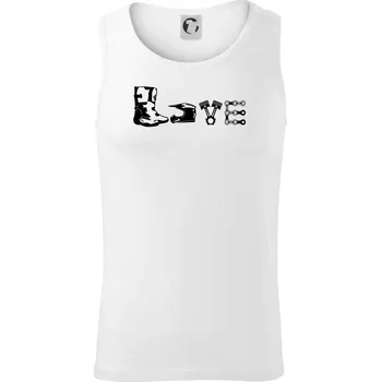 Enduro Love - Tílko pánské Core - M ( Bílá )