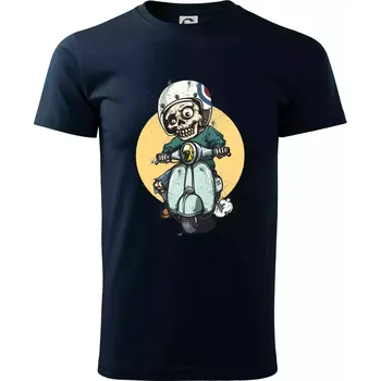 Pánské tričko Skútr rebel - Triko extra velké (5-8XL) - 6XL ( Námořní modrá (velmi tmavá - téměř černá) )