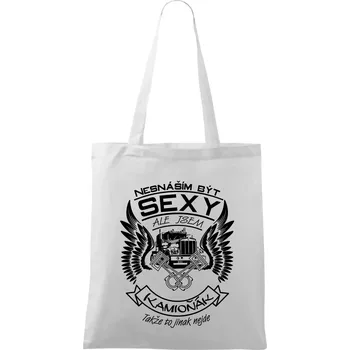 Nesnáším být sexy - kamioňák - Taška bavlněná - 42 x 38 cm ( Bílá )