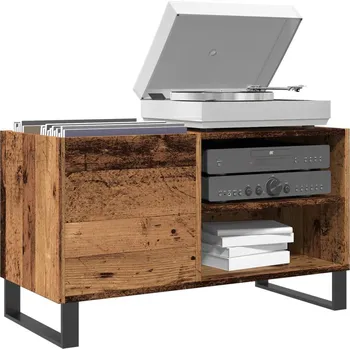 vidaXL Skříňka na LP desky old wood 84,5 x 38 x 48 cm kompozitní dřevo