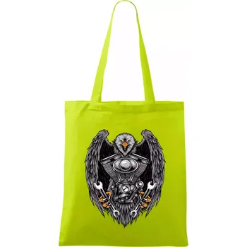 Moto orel - Taška bavlněná - 42 x 38 cm ( Limetková )