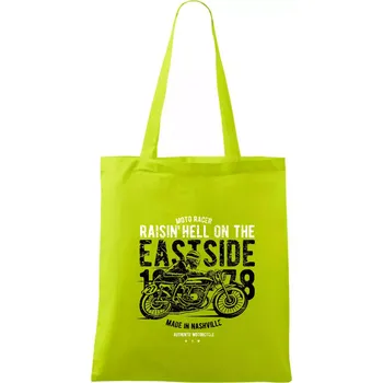 Raisin Hell Moto Racer - Taška bavlněná - 42 x 38 cm ( Limetková )
