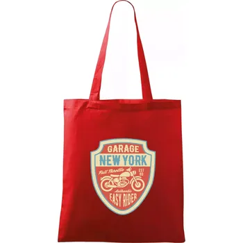 Nákupní taška Garage New York - Taška bavlněná - 42 x 38 cm ( Červená )