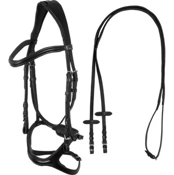 Uzdečka SUPREME s anatomickým nánosníkem černá COB