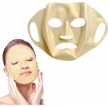 Pleťová maska Silikonová maska na obličej pro lepší vstřebávání pleťové masky (např. zlaté)