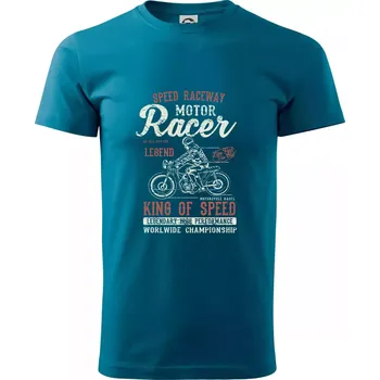 Pánské oblečení Motor Racer - Klasické pánské triko vyšší gramáže - XS ( Petrolejová )