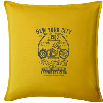 Polštář New York City Speedway - Polštář 50x50 - 50x50 - Pouze potah ( Žlutá )