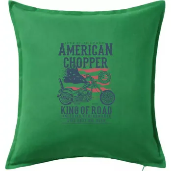 Polštář American Chopper - Polštář 50x50 - 50x50 - Včetně výplně ( Středně zelená )
