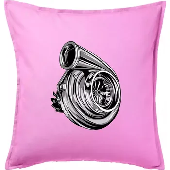 Polštář Car turbo - Polštář 50x50 - 50x50 - Pouze potah ( Růžová )