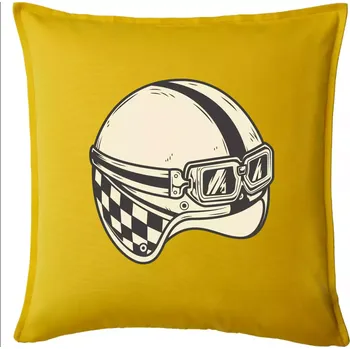 Polštář Moto helma - žalud - Polštář 50x50 - 50x50 - Pouze potah ( Žlutá )