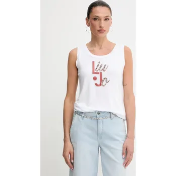 Top Liu Jo bílá barva, VA5195.JS360 00B, vel. L
